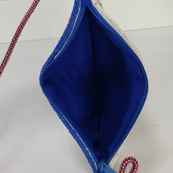 NWT INK + ALLOY LEILA SARDINE SEED BEAD CLUTCH  CROSSBODY BAG PURSE - Picture 12 of 16